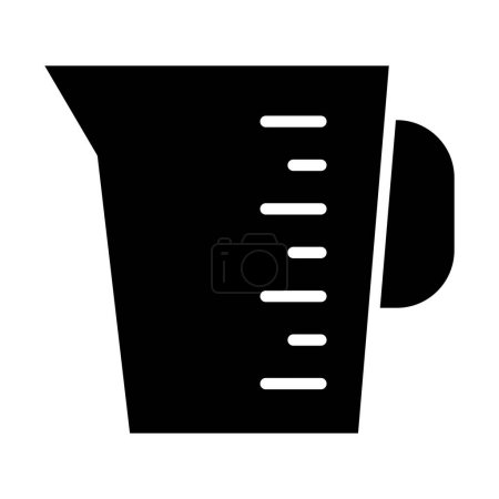 Illustration for Kitchen measuring cup. simple design - Royalty Free Image