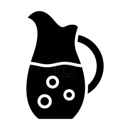 Téléchargez les illustrations : Pot d'eau. icône web design simple - en licence libre de droit