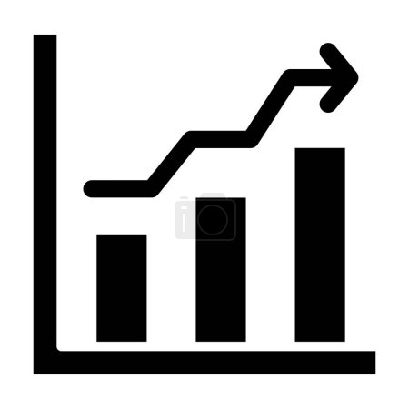 Illustration for Graph chart. simple illustration - Royalty Free Image