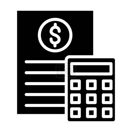 Illustration for Budget. web icon simple illustration - Royalty Free Image