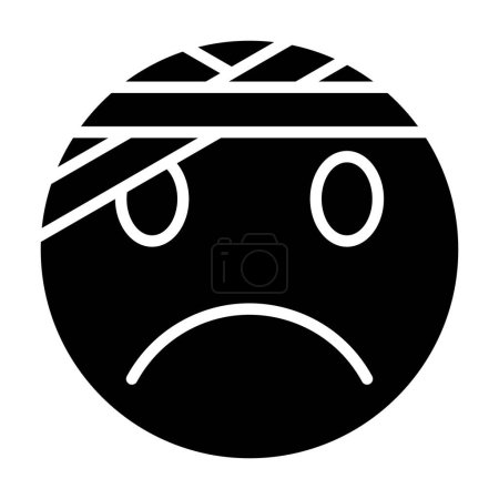Illustration for Face emoticon icon, vector illustration - Royalty Free Image