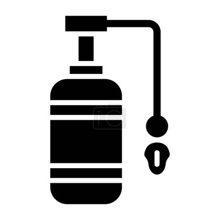 Ilustración de Icono de la botella de agua. ilustración simple de iconos vectoriales de frasco de oxígeno para la web - Imagen libre de derechos