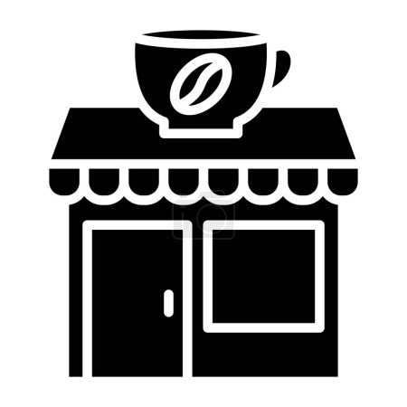 Téléchargez les illustrations : Café icône vectoriel illustration design graphique - en licence libre de droit