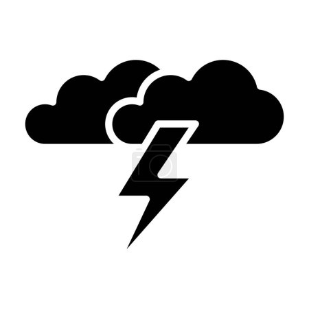 Ilustración de Nubes de tormenta. diseño simple - Imagen libre de derechos