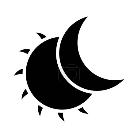 Illustration for Moon icon vector illustration - Royalty Free Image
