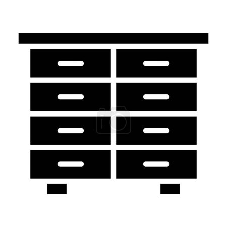 Illustration for Drawers. web icon vector illustration - Royalty Free Image