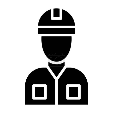 Illustration for Worker. web icon simple illustration - Royalty Free Image
