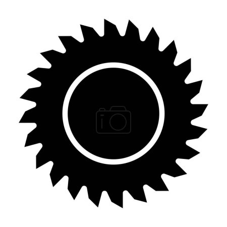 Illustration for Circular saw icon. vector illustration - Royalty Free Image