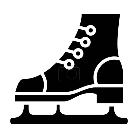 Téléchargez les illustrations : Icône de patin à glace. illustration de contour des icônes vectorielles de patins pour le web - en licence libre de droit
