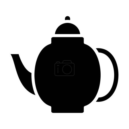 Illustration for Teapot. web icon simple illustration - Royalty Free Image