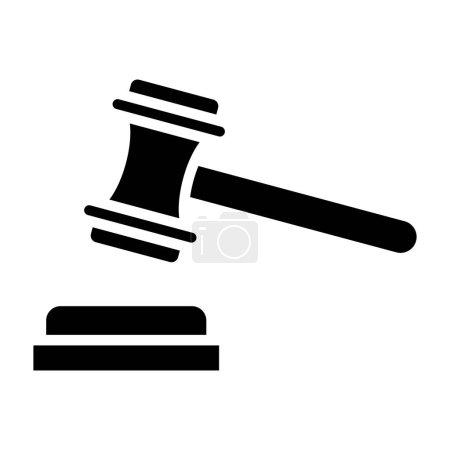 Téléchargez les illustrations : Juge gavel, justice et droit concept vectoriel illustration - en licence libre de droit
