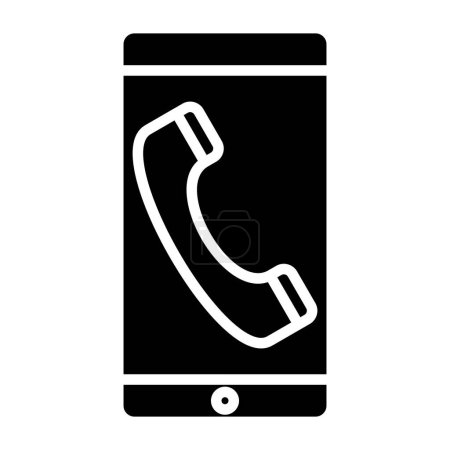 Ilustración de Icono de llamada telefónica vector ilustración - Imagen libre de derechos