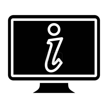 Ilustración de Icono del monitor de ordenador. ilustración vectorial - Imagen libre de derechos