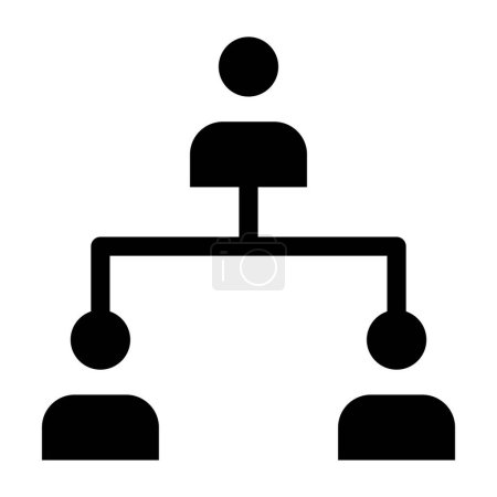Illustration for Hierarchy. web icon simple illustration - Royalty Free Image