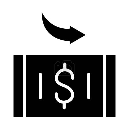 Ilustración de Dinero icono vector ilustración - Imagen libre de derechos