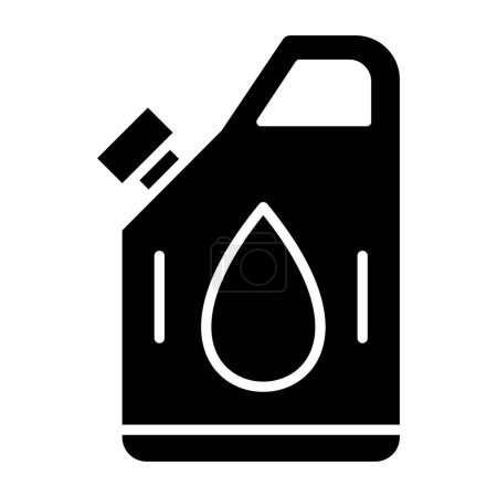 Téléchargez les illustrations : Icône du gazole. illustration simple des icônes vectorielles de bidon de carburant pour le Web - en licence libre de droit
