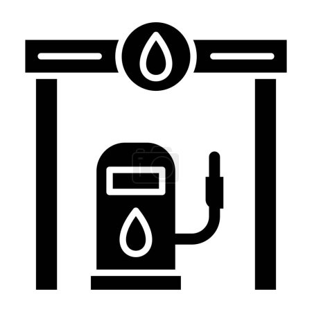 Illustration for Oil pump icon. vector illustration - Royalty Free Image