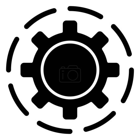 Illustration for Cogwheel. web icon simple design - Royalty Free Image
