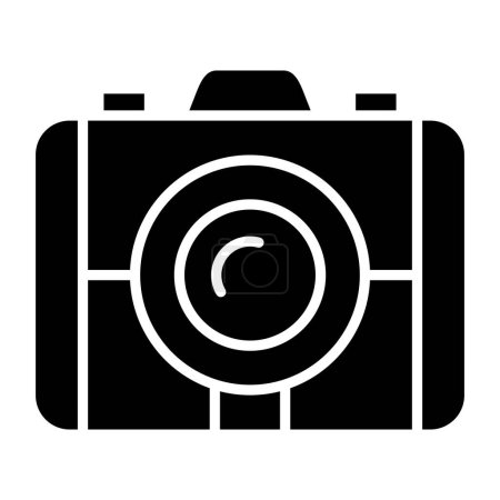 Téléchargez les illustrations : Illustration vectorielle icône caméra - en licence libre de droit