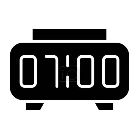 Illustration for Alarm clock icon. simple illustration of analog video camera vector icons for web design - Royalty Free Image