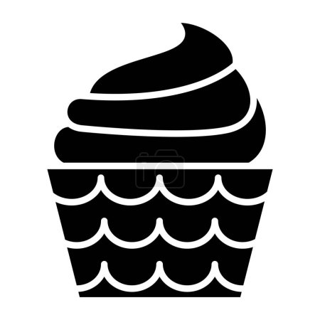 Illustration for Cupcake. web icon simple illustration - Royalty Free Image