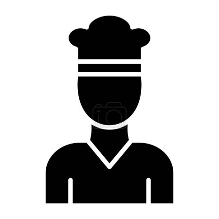 Illustration for Chef. web icon simple design - Royalty Free Image