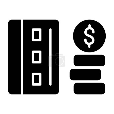 Téléchargez les illustrations : L'argent. icône web illustration simple - en licence libre de droit