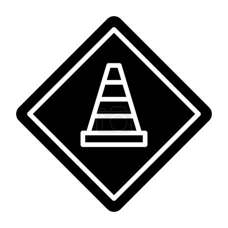 Illustration for Road sign icon, vector illustration - Royalty Free Image
