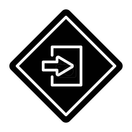 Illustration for Left direction arrow icon for your project - Royalty Free Image