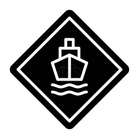 Illustration for Ship icon vector illustration - Royalty Free Image