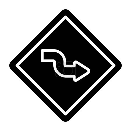Illustration for Vector illustration of a road sign - Royalty Free Image