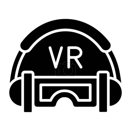 Illustration for Vector illustration of a vr headset icon - Royalty Free Image
