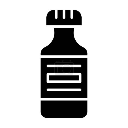 Illustration for Medicine bottle icon. simple illustration of medical pills vector icons for web - Royalty Free Image