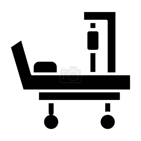 Illustration for Hospital bed icon vector illustration - Royalty Free Image