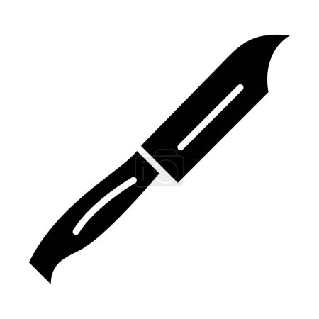 Téléchargez les illustrations : Icône de couteau. illustration simple des icônes vectorielles d'ustensiles de cuisine pour le web - en licence libre de droit