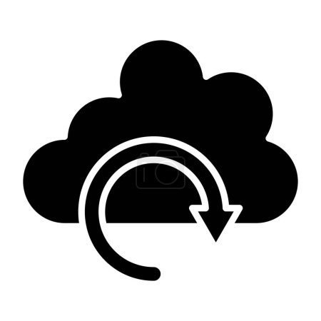 Ilustración de Nube. icono web ilustración simple - Imagen libre de derechos