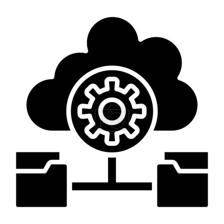 Ilustración de Computación en nube. ilustración simple - Imagen libre de derechos