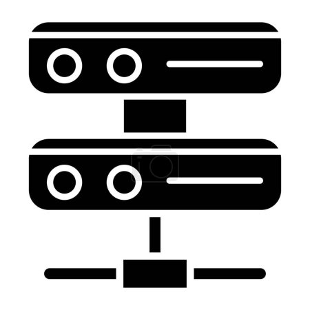 Ilustración de Icono del servidor vector ilustración - Imagen libre de derechos