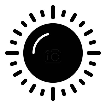 Illustration for Sun. web icon simple illustration - Royalty Free Image