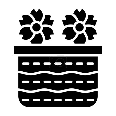 Illustration for Flower. web icon simple illustration - Royalty Free Image