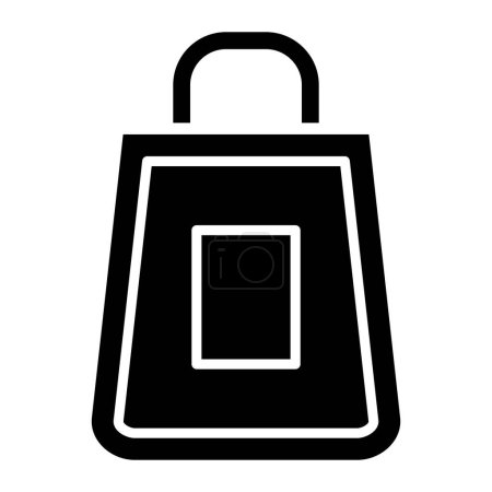 Téléchargez les illustrations : Icône de sac à provisions, illustration vectorielle - en licence libre de droit