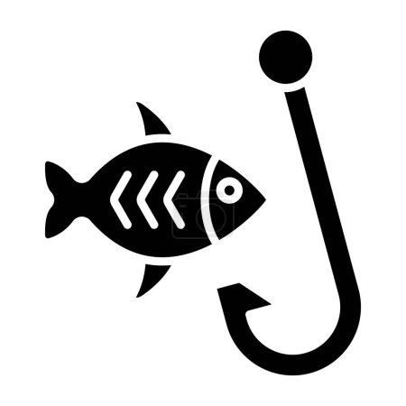 Téléchargez les illustrations : Du poisson. icône web design simple - en licence libre de droit