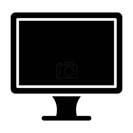 Ilustración de Monitor de computadora. Ilustración vectorial - Imagen libre de derechos