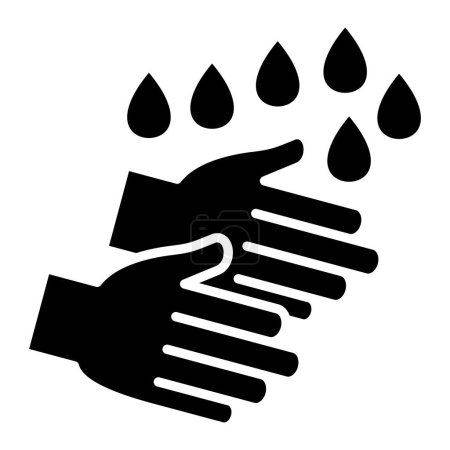 Ilustración de Lavado de manos icono vector ilustración diseño gráfico - Imagen libre de derechos