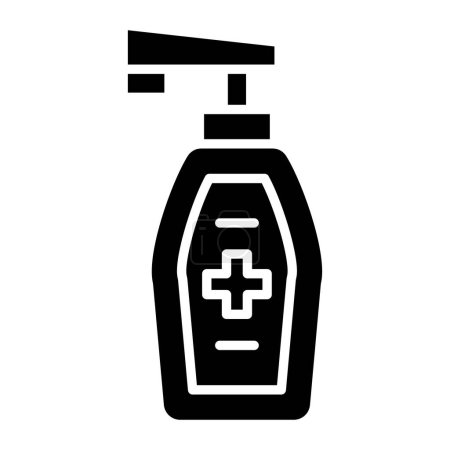 Ilustración de Dispensador de jabón. diseño simple - Imagen libre de derechos