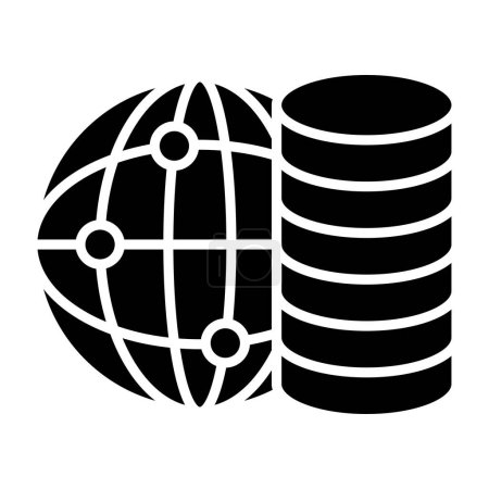 Ilustración de Icono de vector de red global - Imagen libre de derechos