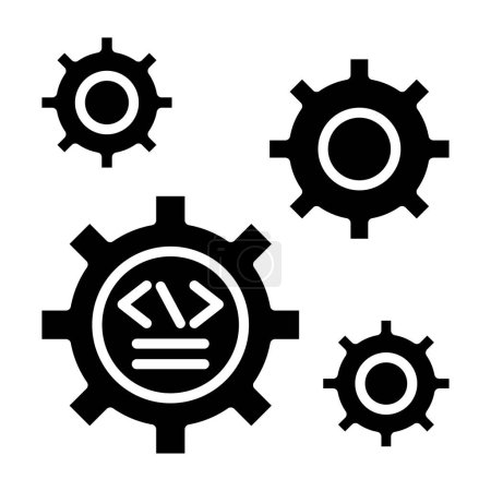 Ilustración de Vector icono de engranaje. señal de línea delgada. ilustración de símbolo de contorno aislado - Imagen libre de derechos