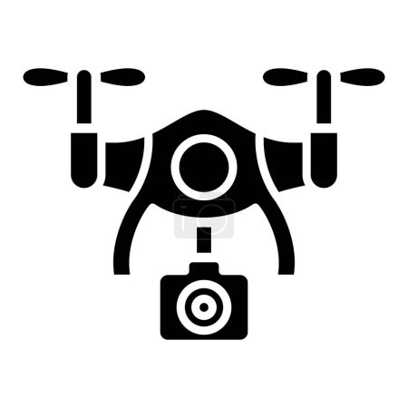 Téléchargez les illustrations : Illustration vectorielle d'icône de drone - en licence libre de droit