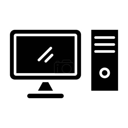 Ilustración de Ordenador. icono web ilustración simple - Imagen libre de derechos