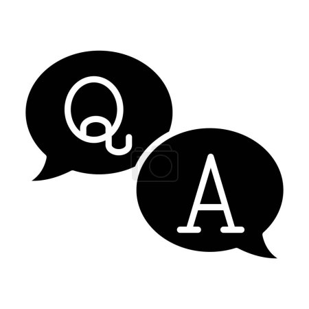 Ilustración de Signo de interrogación icono. ilustración simple de los iconos vectoriales del alfabeto para el diseño web aislado sobre fondo blanco - Imagen libre de derechos
